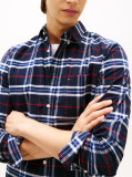 Multi Regular Fit Brushed Oxford Check Shirt  Men