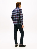 Multi Regular Fit Brushed Oxford Check Shirt  Men