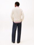 Beige Smart Casual Thermoregulating Rib-Knit Jumper  Men