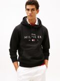 Black Logo Graphic Flex Fleece Hoody  Men