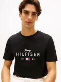 Black Logo Graphic Jersey Crew Neck T-Shirt  Men