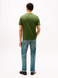 Green Logo Graphic Jersey Crew Neck T-Shirt  Men