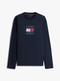 Blue Flag Graphic Jersey Long Sleeve T-Shirt  Men