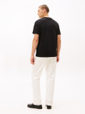 Black Logo Embroidery Crew Neck T-Shirt  Men