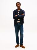 Blue Flag Emboidery Zip Through Cardigan  Men