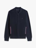 Blue Flag Emboidery Zip Through Cardigan  Men