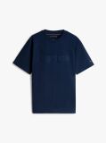 Blue Logo Embroidery Relaxed Crew Neck T-Shirt  Men