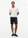 Blue Denton Print Slim 9.5" Inseam Chino Shorts  Men