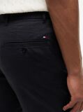 Blue Denton Print Slim 9.5" Inseam Chino Shorts  Men