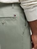 Grey Denton Print Slim 9.5" Inseam Chino Shorts  Men