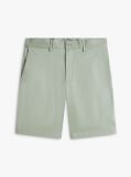 Grey Denton Print Slim 9.5" Inseam Chino Shorts  Men