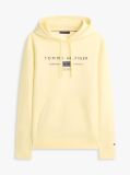 Yellow Logo Terry Drawstring Hoody  Men