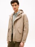 Beige Lightweight Packable Hooded Jacket  Men