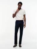Blue Denton Straight Textured Chinos  Men