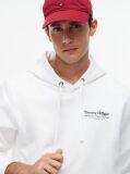 White Back Graphic Relaxed Terry Hoody  Men