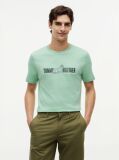 Green Logo Graphic Jersey T-Shirt  Men