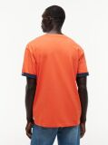 Orange Mixed Texture T-Shirt  Men