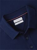 Blue Regular Fit Mesh Jersey Polo Shirt  Men