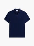 Blue Regular Fit Jacquard Polo Shirt  Men