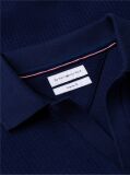 Blue Regular Fit Jacquard Polo Shirt  Men