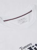 White Logo Graphic Jersey T-Shirt  Men