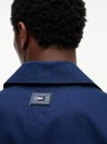 Blue New York Label Relaxed Car Coat  Men
