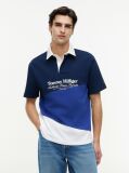 Multi Relaxed Fit Back Logo Colour-Blocked Polo Shirt  Men