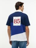 Multi Relaxed Fit Back Logo Colour-Blocked Polo Shirt  Men