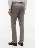 Grey Bleecker Slim Printed Structured Chinos  Men