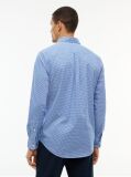 Blue Regular Fit Flex Gingham Shirt  Men