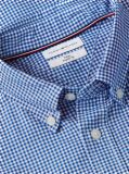 Blue Regular Fit Flex Gingham Shirt  Men