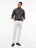 Grey Regular Fit Flex Gingham Shirt  Men
