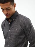 Grey Regular Fit Flex Gingham Shirt  Men