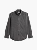 Grey Regular Fit Flex Gingham Shirt  Men