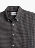 Grey Regular Fit Flex Gingham Shirt  Men