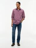 Multi Regular Fit Flex Tartan Poplin Shirt  Men