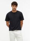 Black Performance Flex Peached Terry T-Shirt  Men