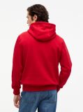 Red Logo Embroidery Fleece Hoody  Men