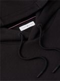 Black Varsity Logo Contrast Stripe Hoody  Men