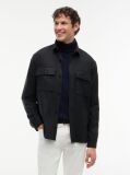 Grey New York Label Regular Fit Flannel Overshirt  Men