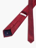 Red New York Label Silk Jacquard Tie  Men