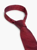 Red New York Label Silk Jacquard Tie  Men