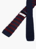 Red New York Label Pure Silk Knit Tie  Men