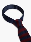 Red New York Label Pure Silk Knit Tie  Men