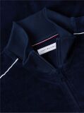 Blue Crest Velour Track Top  Men
