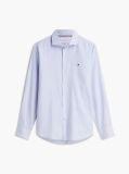 Blue Slim Fit Oxford Stripe Shirt  Men