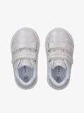 White Low Cut Flag Velcro Sneakers  Girls