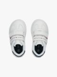 White Flag Hook And Loop Sneakers  Kids Unisex