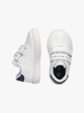 White Flag Hook And Loop Sneakers  Kids Unisex