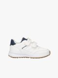 White Hook And Loop Sneakers  Kids Unisex